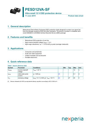 PESD12VA-SFYL datasheet cover page