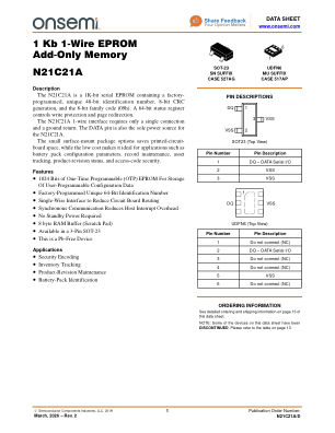 N21C21A 数据手册首页