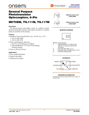 MCT2EM 数据手册首页