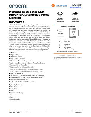 NCV78702 datasheet cover page