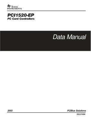 PCI1520-EP 数据手册首页