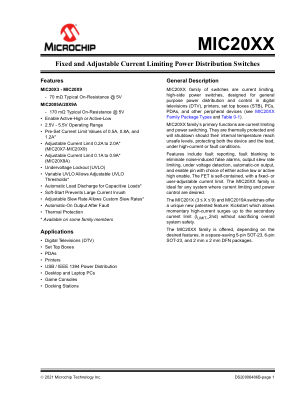 MIC2009A-1YM6-TR 数据手册首页
