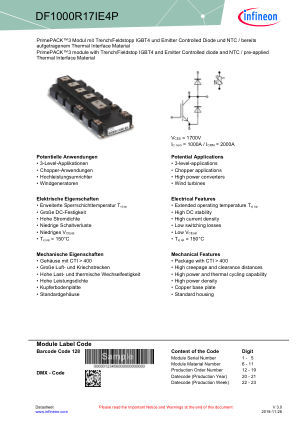DF1000R17IE4P datasheet cover page