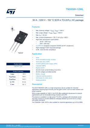 TN5050H-12WL datasheet cover page