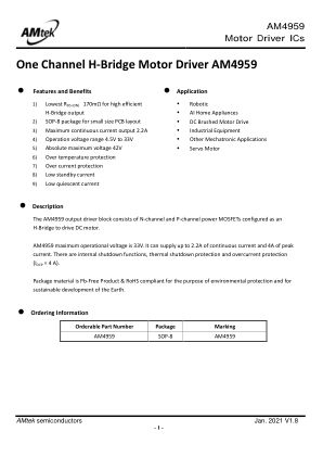 AM4959 datasheet cover page