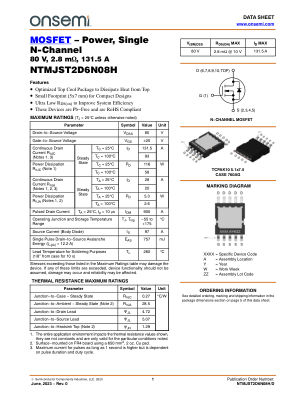 NTMJST2D6N08H 数据手册首页