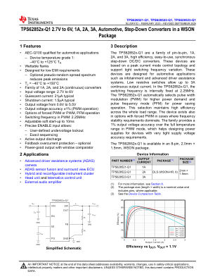 TPS628523-Q1 datasheet cover page