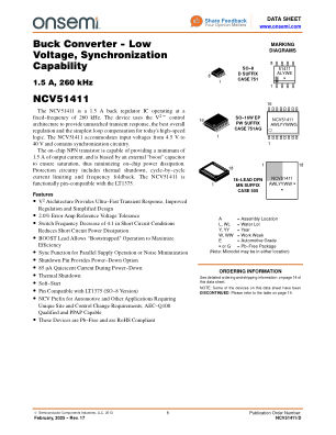 NCV51411 datasheet cover page