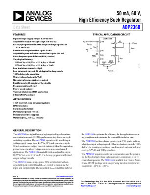 ADP2360 datasheet cover page