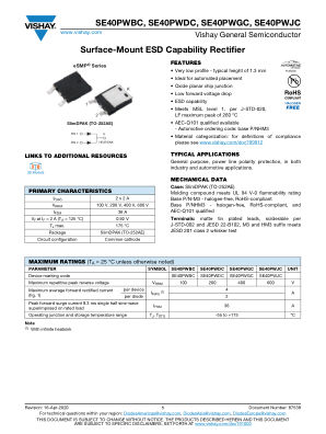 SE40PWBX 数据手册首页