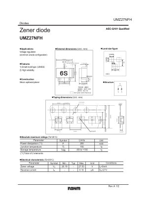 UMZ27NFH 数据手册首页