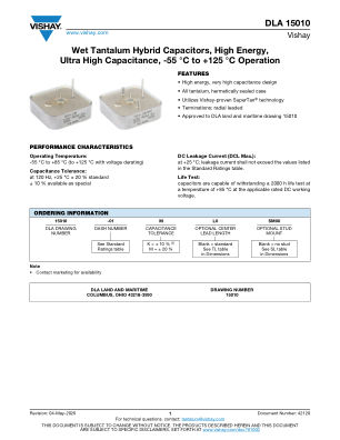 DLA15010 数据手册首页