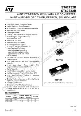 ST6232B datasheet cover page