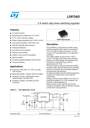 L5973AD datasheet cover page