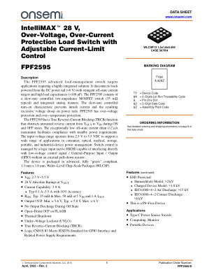 FPF2595 datasheet cover page