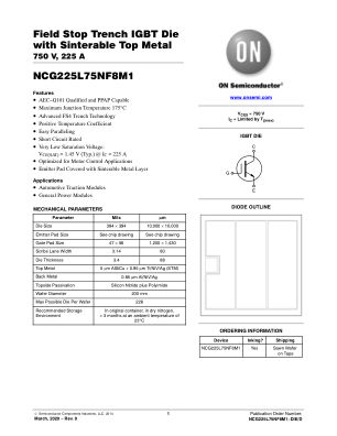 NCG225L75NF8M1-DIE datasheet cover page