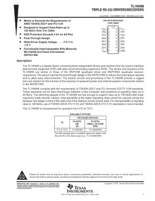 TL145406 datasheet cover page