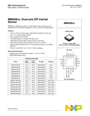 MMA68XX datasheet cover page