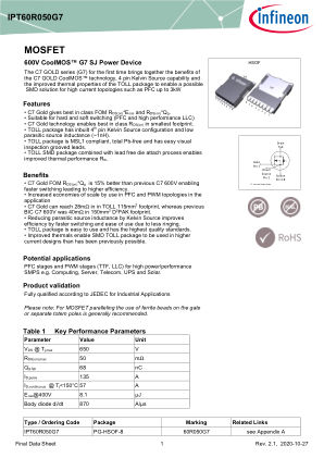 IPT60R050G7 datasheet cover page