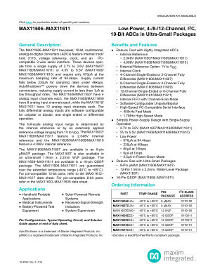 MAX11606-MAX11611 datasheet cover page