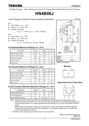 HN4B06J datasheet cover page