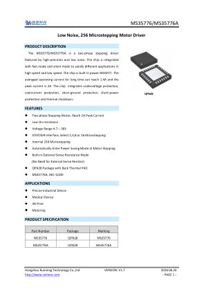 MS35776 datasheet cover page