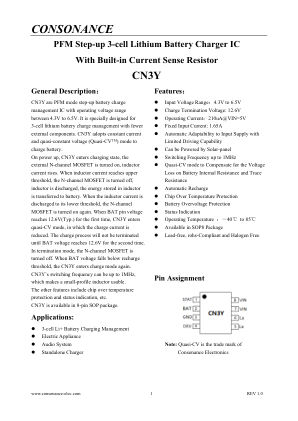 CN3Y 数据手册首页