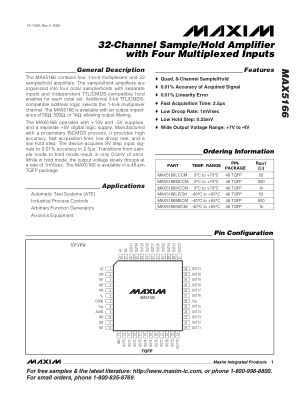 MAX5166-MAX5166N datasheet cover page