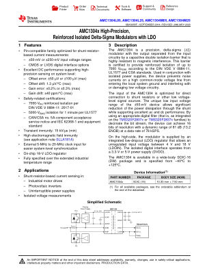 AMC1304M25 datasheet cover page