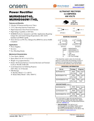 MURHD560 数据手册首页