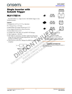 NLV17SZ14 datasheet cover page