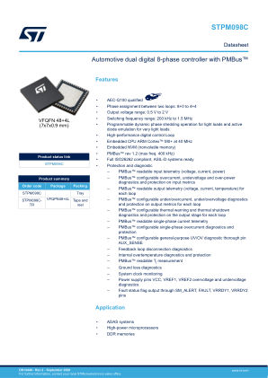 STPM098C datasheet cover page