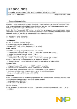 PF5030 datasheet cover page