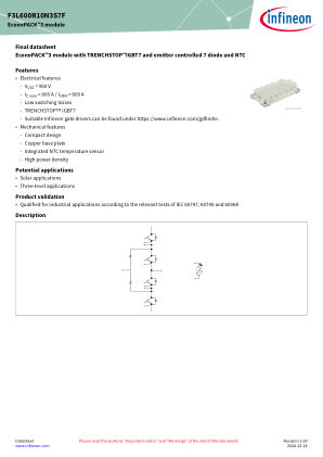 F3L600R10N3S7F datasheet cover page