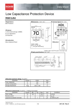RSB12JS2 数据手册首页