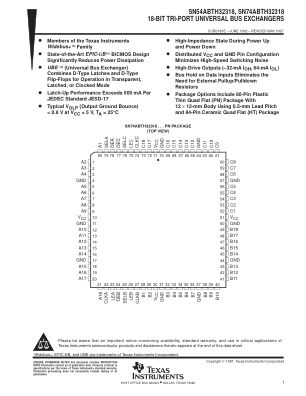 SN74ABTH32318 数据手册首页