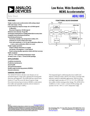 ADXL1005 数据手册首页
