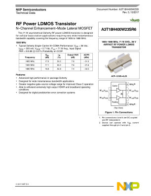 A3T18H400W23S 数据手册首页