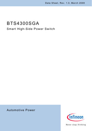 BTS4300SGA 数据手册首页