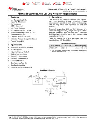 REF5050-EP 数据手册首页