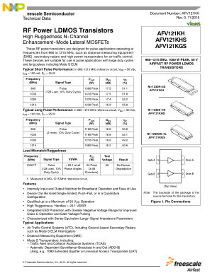 AFV121KH 数据手册首页