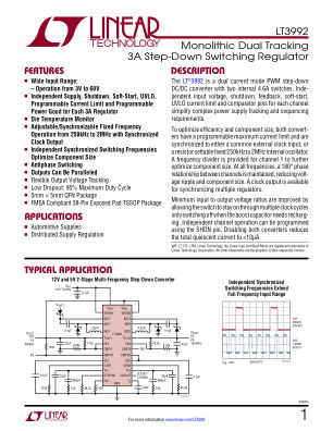 3992FA datasheet cover page