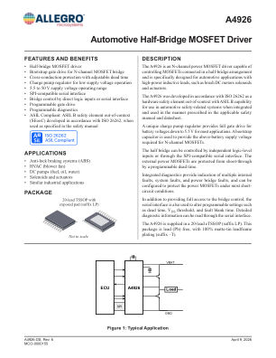 A4926 datasheet cover page