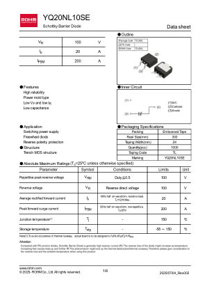 YQ20NL10SETL 数据手册首页