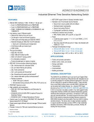 ADIN3310-ADIN6310 datasheet cover page