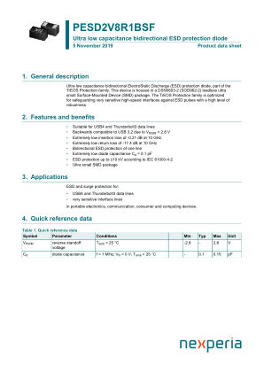 PESD2V8R1BSFYL datasheet cover page