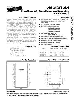 MAX115-MAX116 datasheet cover page