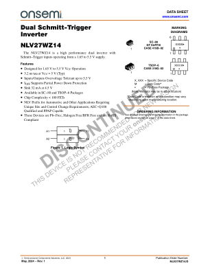 NLV27WZ14 datasheet cover page