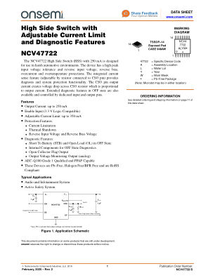 NCV47722 datasheet cover page