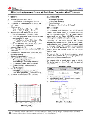 TPS63820 datasheet cover page